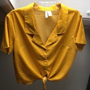 Yellow Polka Dot Blouse